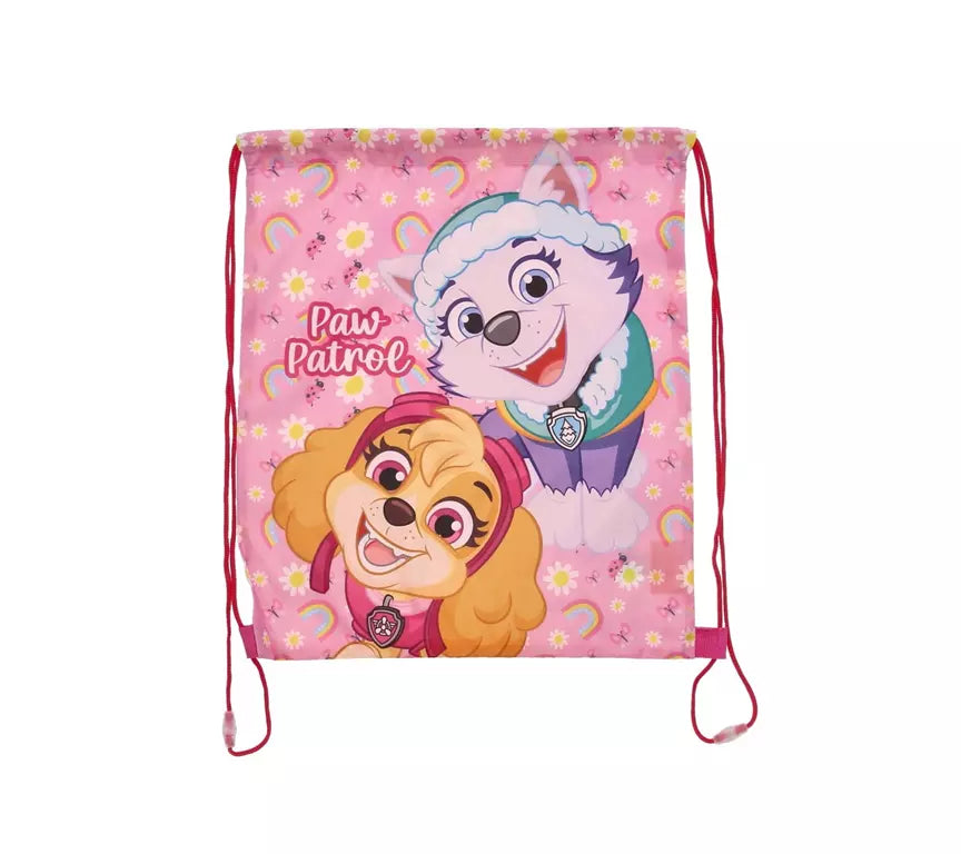 Paw Patrol Gymtas Skye & Everest – Roze Kindertas – Gym-, Zwem- & Sporttas