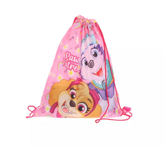 Paw Patrol Gymtas Skye & Everest – Roze Kindertas – Gym-, Zwem- & Sporttas
