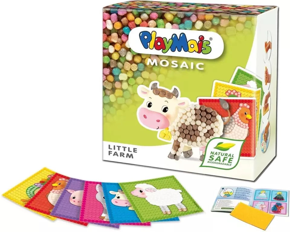 PlayMais Mosaic – Creatief Speelgoed – 2300+ Stukjes – Natuurlijk & Biologisch Afbreekbaar - koe