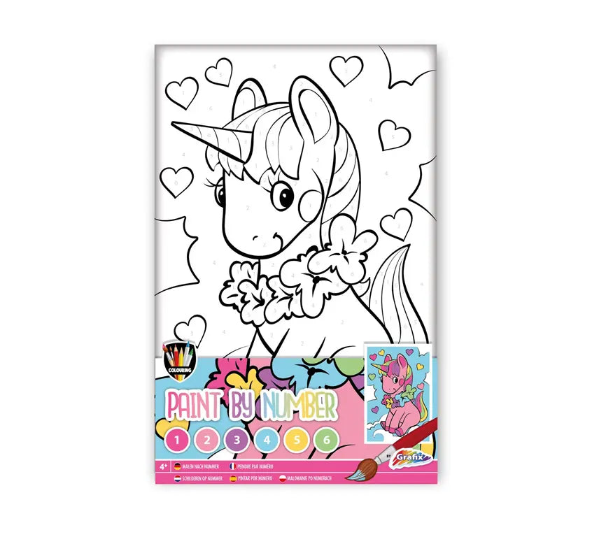 Paint by Number Unicorn – Schilderen op Nummer voor Kinderen