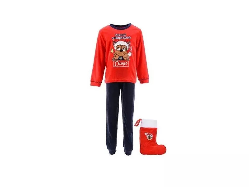 Coffret cadeau Pat' Patrouille avec bas de Noël (Velours)