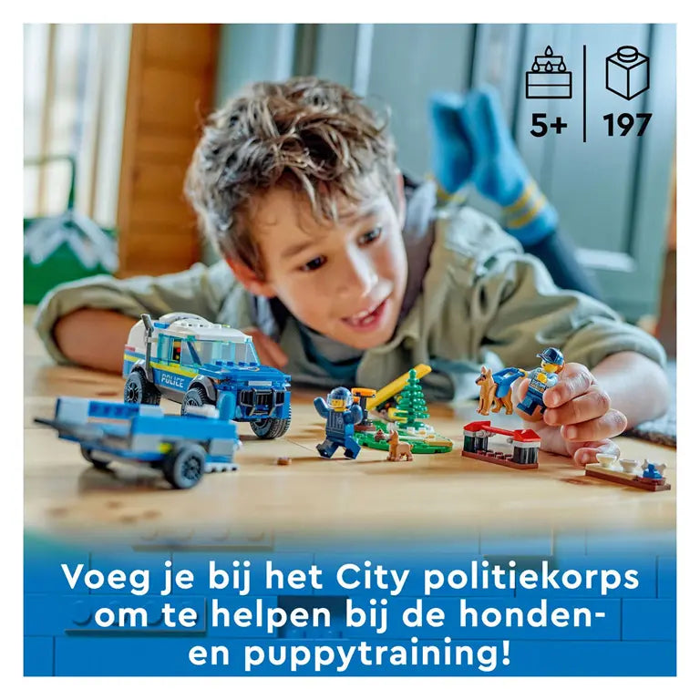 LEGO® City 60369 Mobiele Politiehondentraining – Speelset met Politieauto & Honden