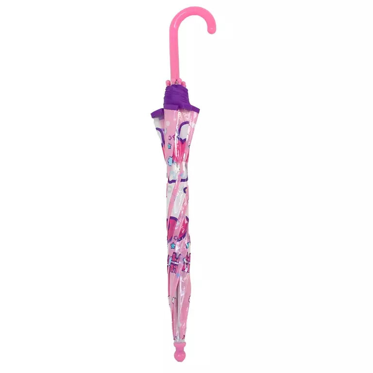 Hello Kitty Kinderparaplu – Roze & Transparant – 71 cm