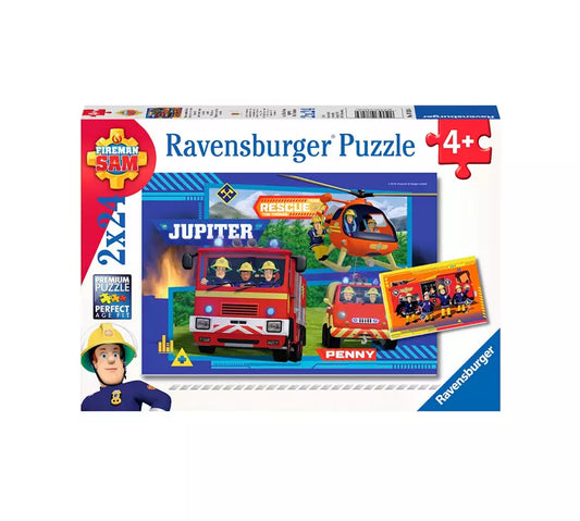 Ravensburger Puzzel Brandweerman Sam 2x 24 stukjes