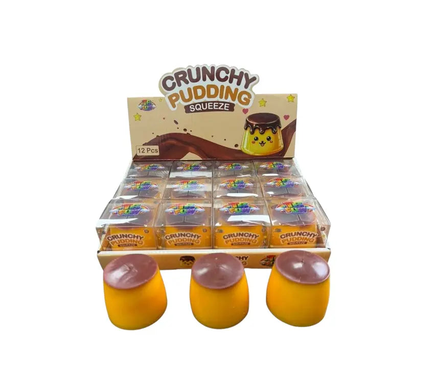 TB Fun Crunchy Pudding Squishy 5 x 6 cm met displayverpakking