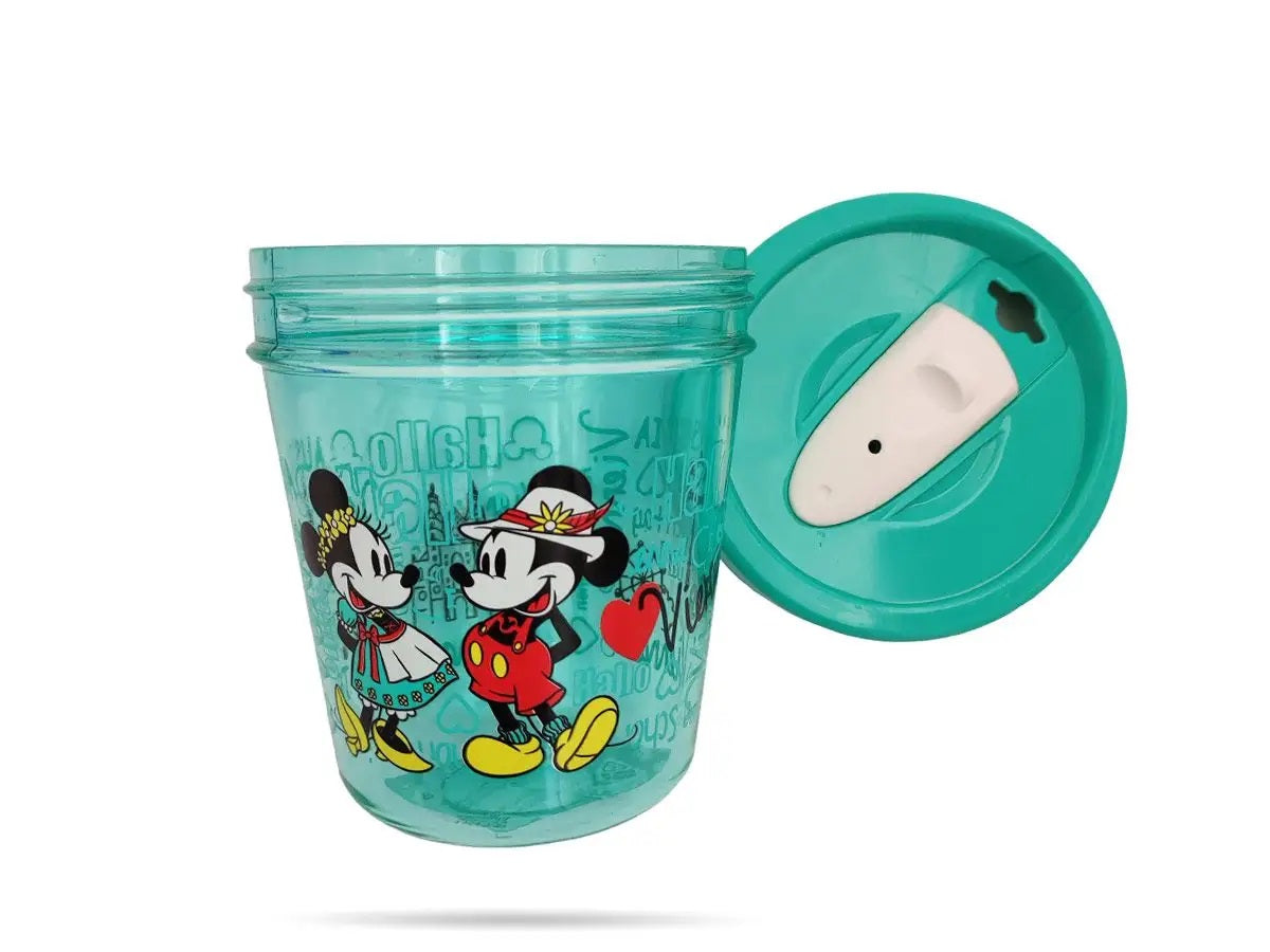 DISNEY Minnie en Mickey Mouse Reisbeker groen 350ml