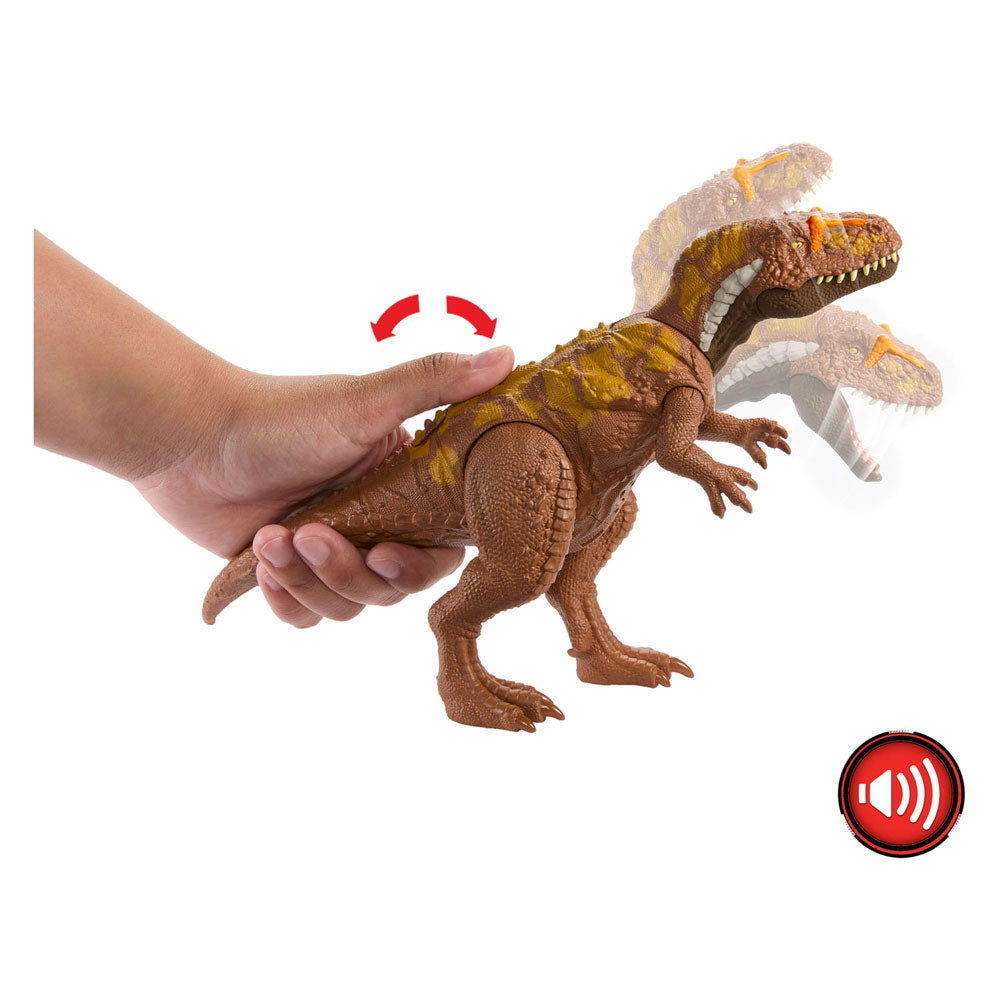 Jurassic World Megalosaurus – Wild Brullende Dinosaurus met Geluid & Aanval – Actiefiguur Speelgoed