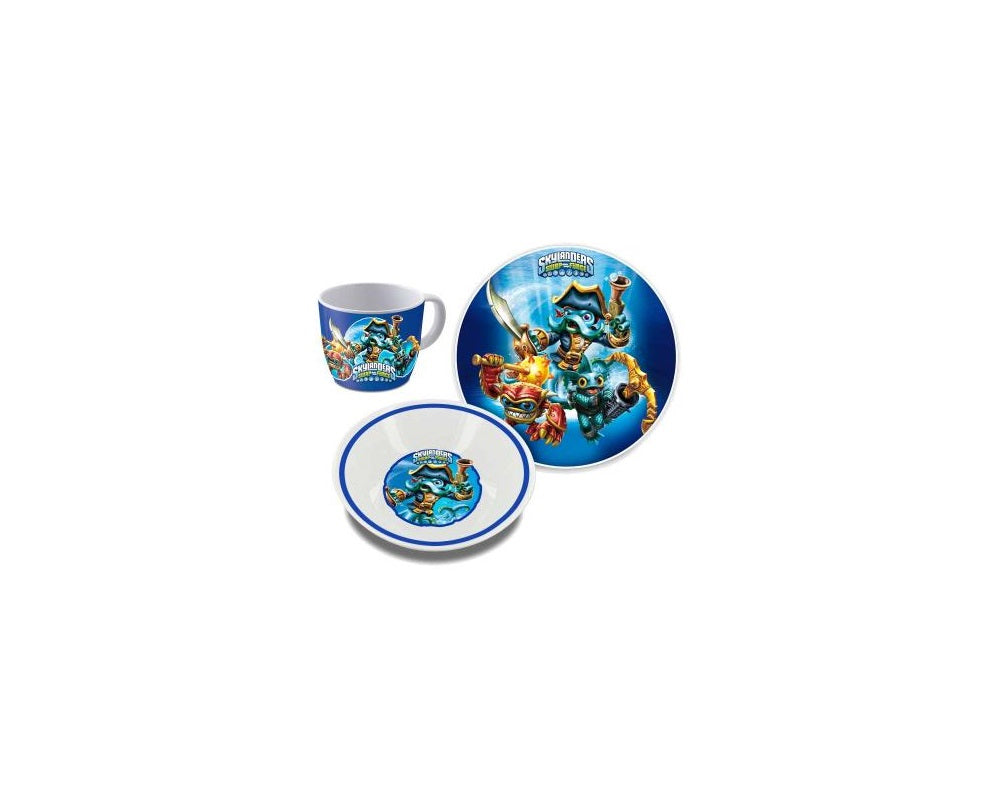 3-teiliges Frühstücks-/Mittagessenset Skylanders Swap Force (Keramik)