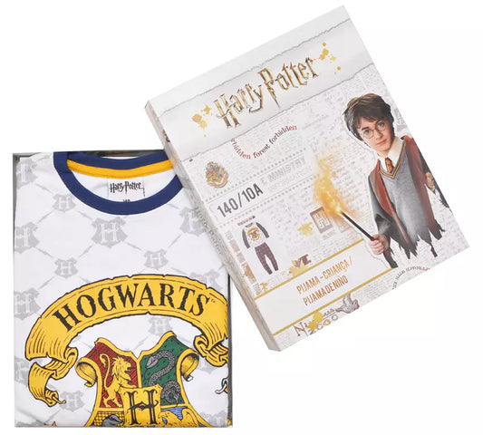 Harry Potter Pyjama – Hogwarts – Maat 116 – 100% Katoen - Cadeaudoos