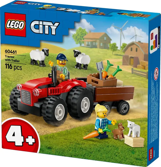 LEGO® City 60461 Tractor met Aanhanger – Boerderij Speelset voor Kinderen 4+