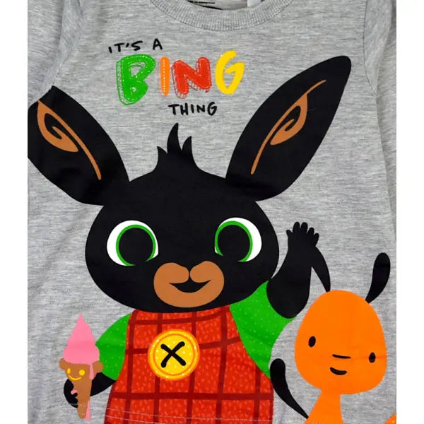 Grijze Bing en Flop jongens longsleeve met lange mouwen