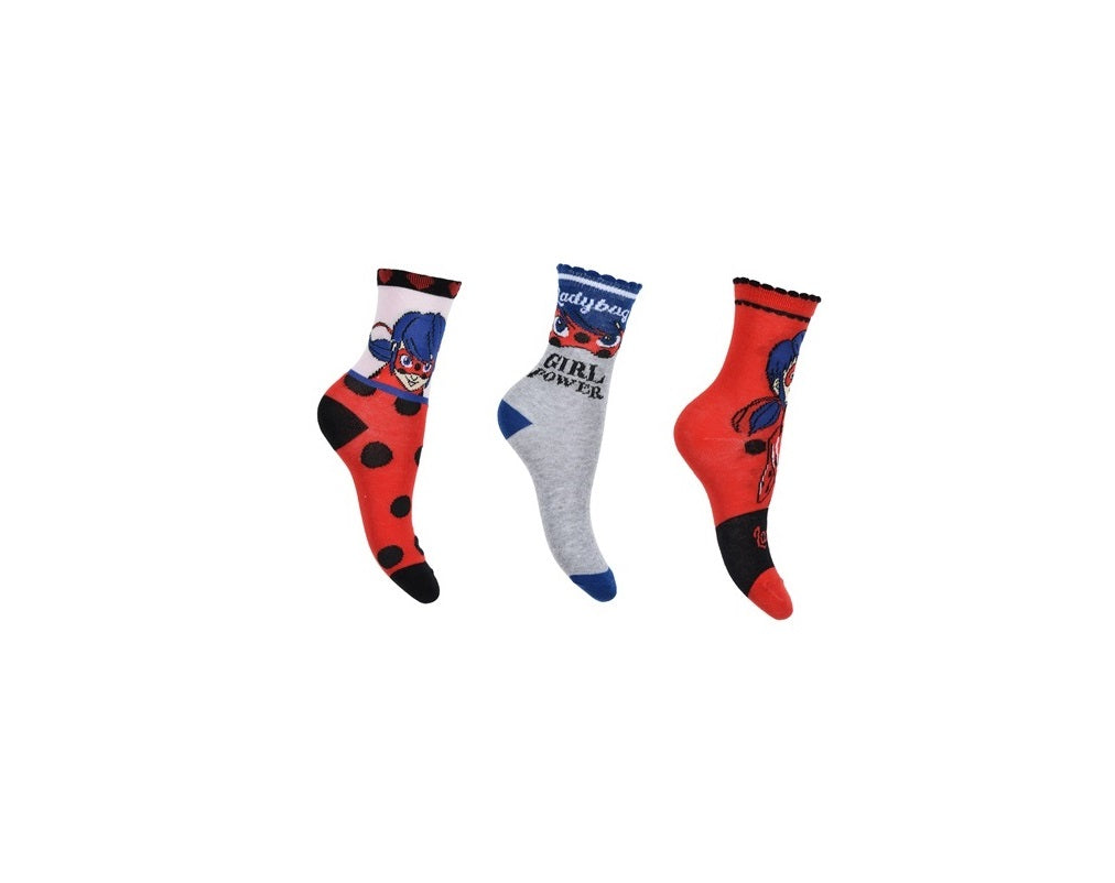 3 paar sokken Miraculous Ladybug