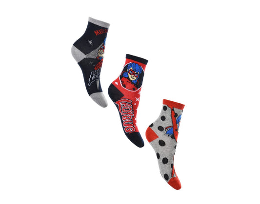 3 paar sokken Miraculous Ladybug