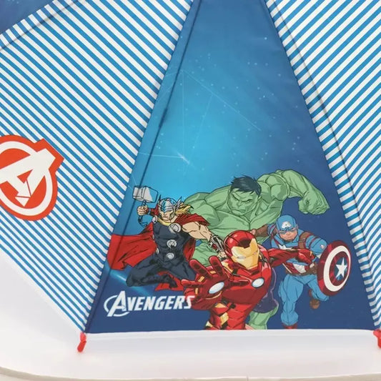 Marvel Avengers Paraplu Kinderen – Blauw met Strepen – Ø68 cm – Automatisch Openend – Officiële Licentie