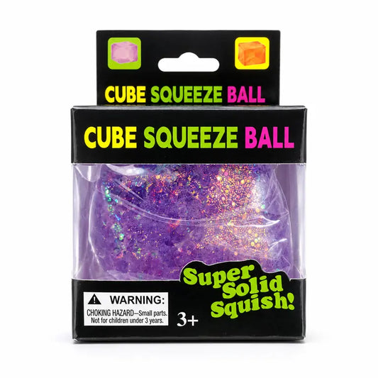 Cube Glitter Squishy – 5 x 5 cm Glitter Knijpspeelgoed