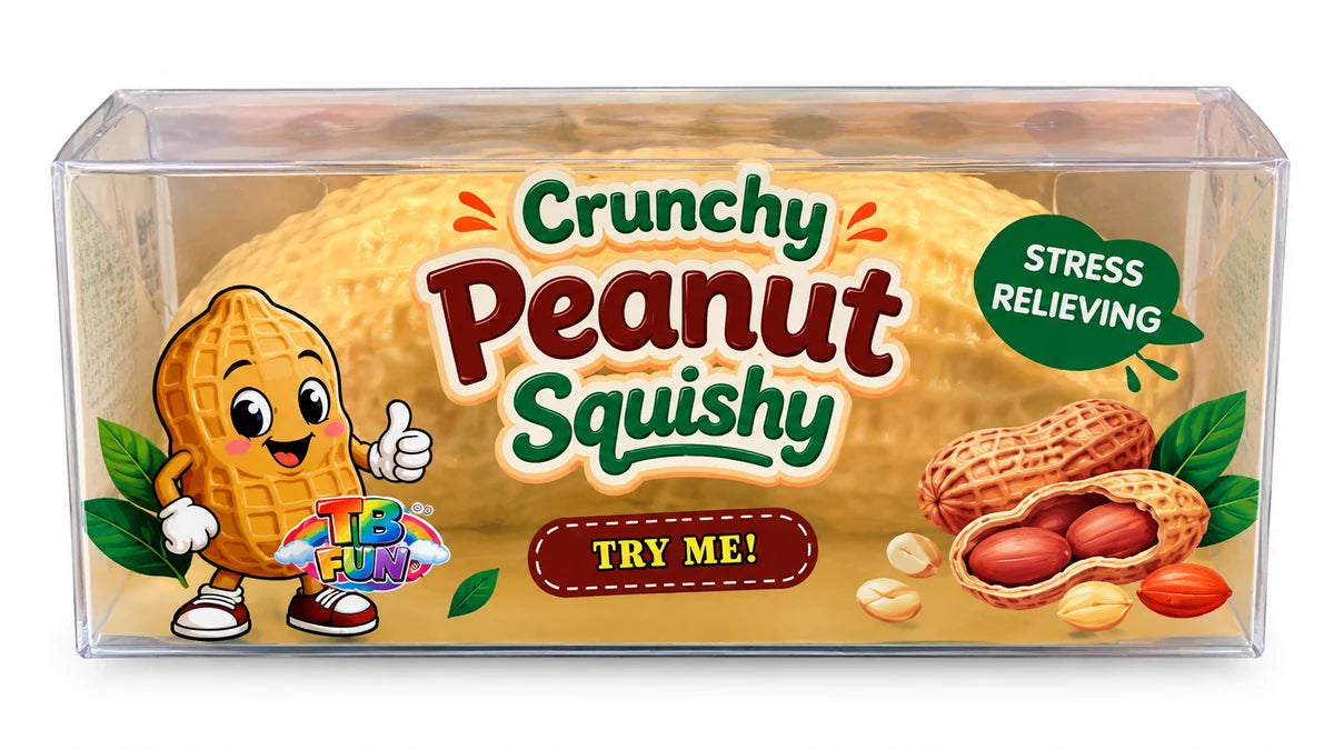 TB-Fun Crunchy Peanut Squishy pinda in verpakking