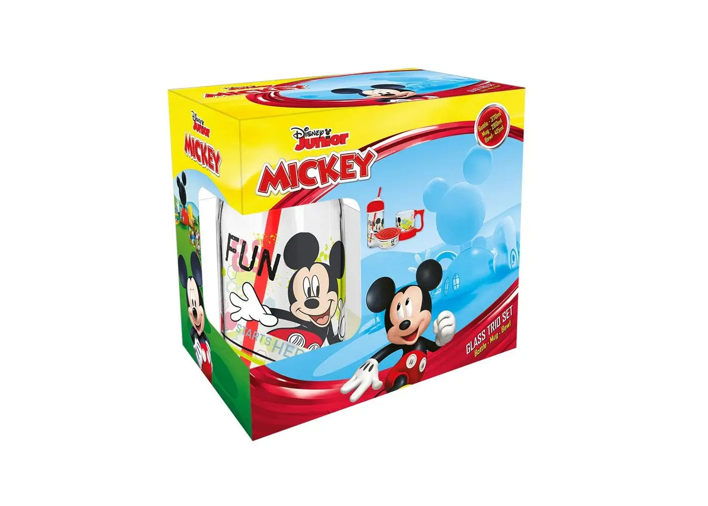 Mickey Mouse 3 delige set (glas)