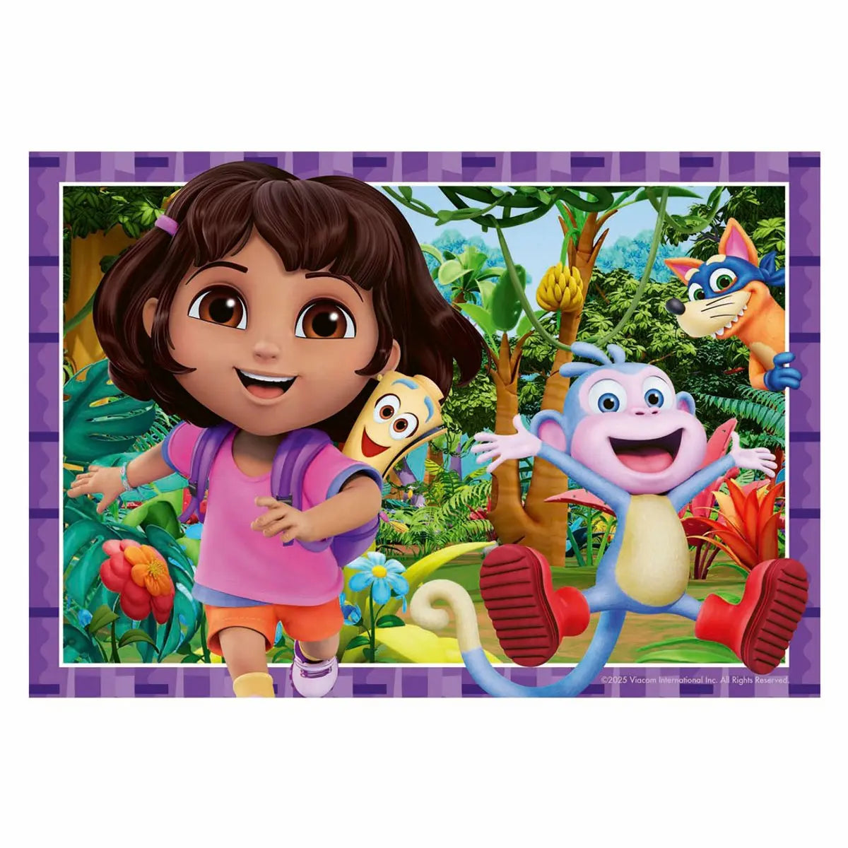 Dora Ravensburger puzzel met Dora, Boots, Map en Swiper