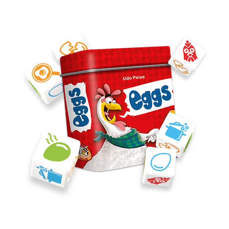 Eggs Dobbelspel – Grappig Dobbelspel in Blik