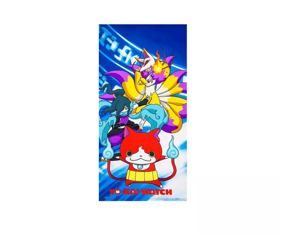 Yo-kai Watch Strandtuch – 70 x 140 cm – Blau – 100 % Polyester