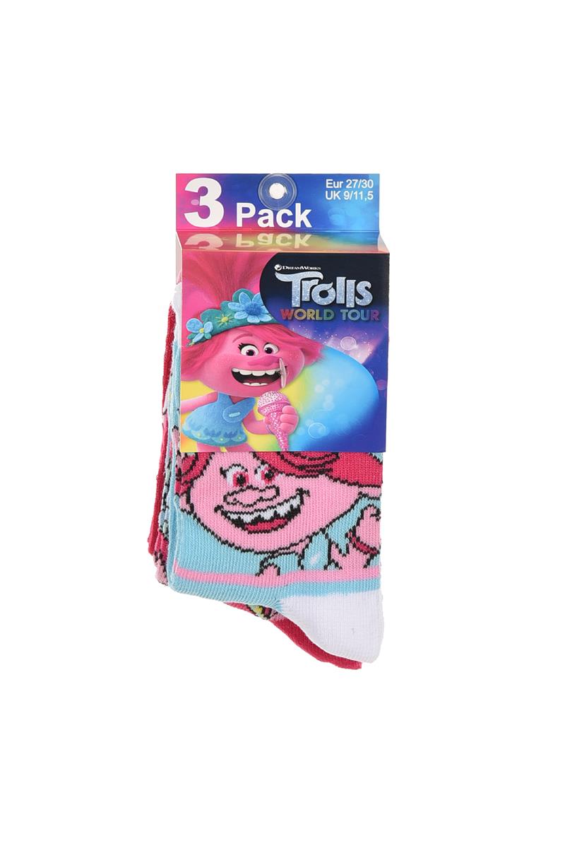 3 paires de chaussettes Trolls