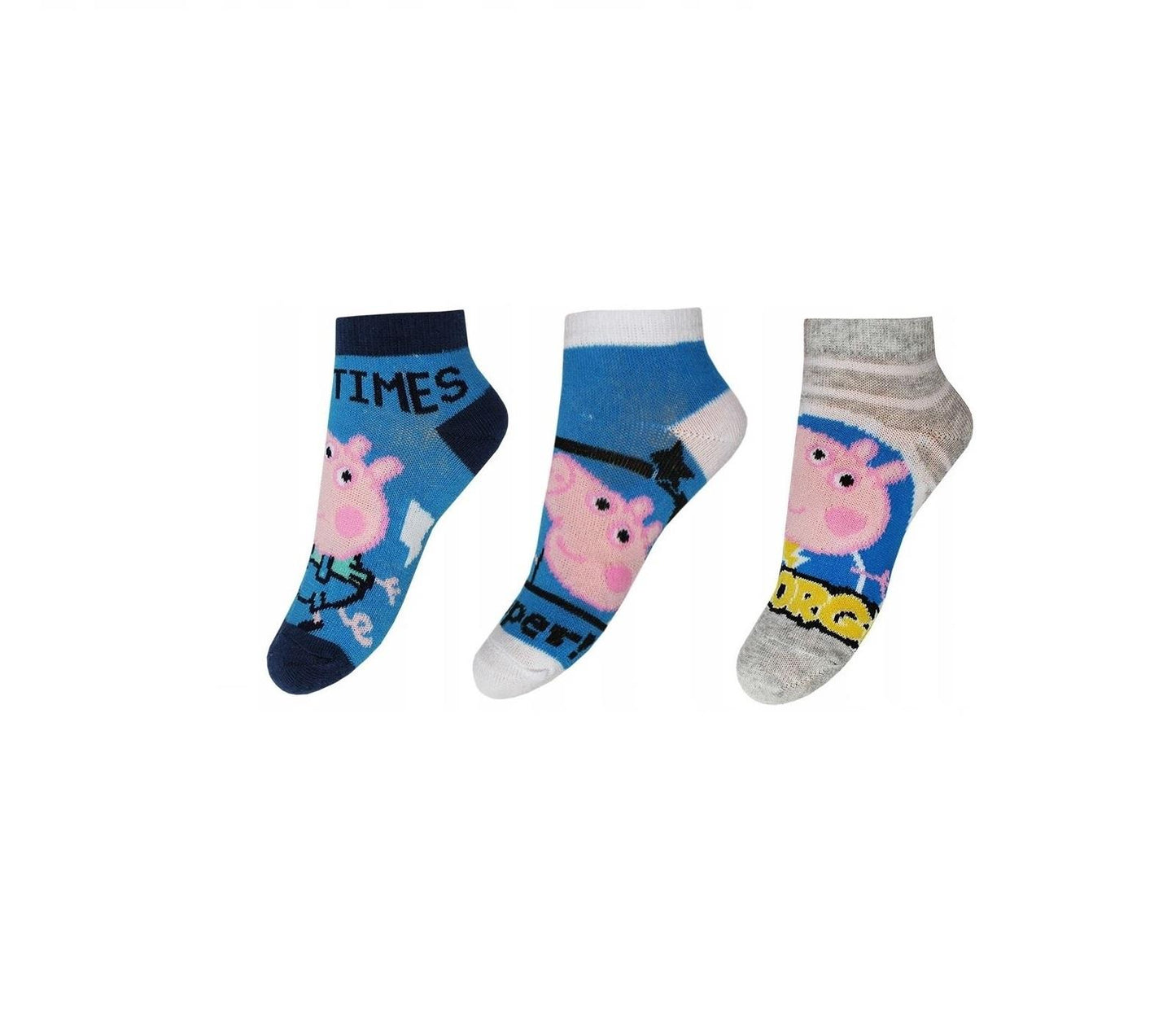 3 paires de chaussettes montantes Peppa Pig