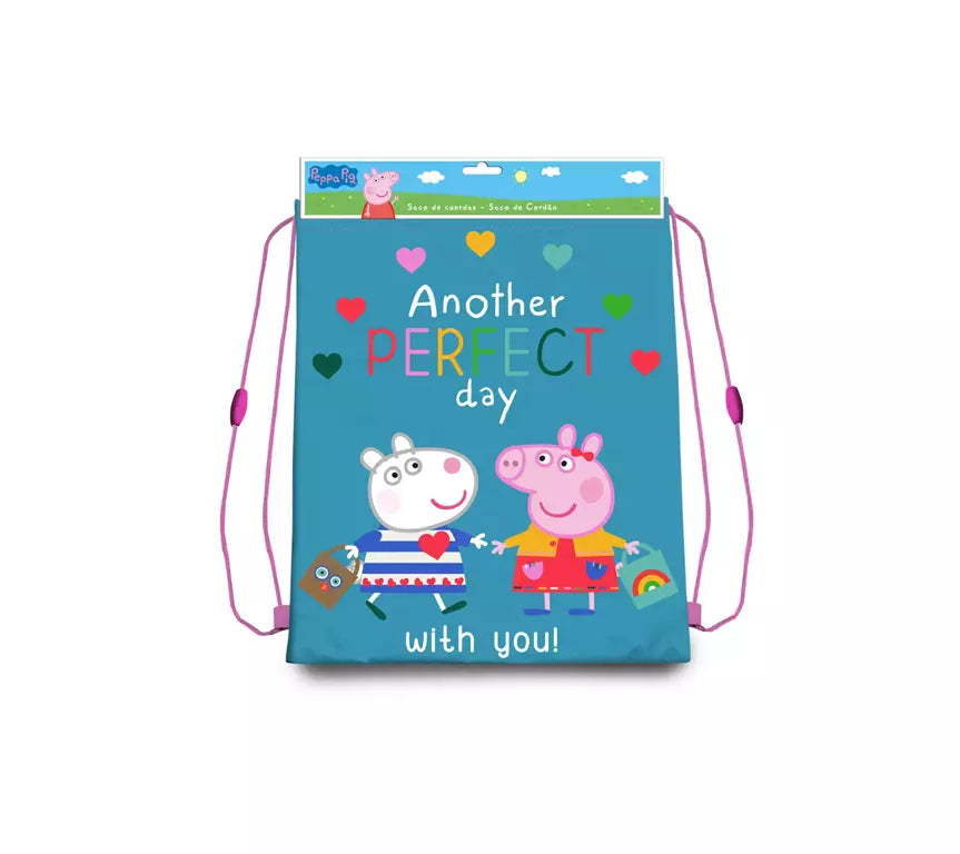 Peppa Pig Gymtas Perfect Day – Sporttas Kinderen – Gym- & Zwemtas – 40 cm