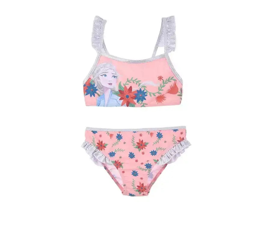 Frozen bikini koraal meisjes Elsa bloemenprint 2 delig officiële licentie