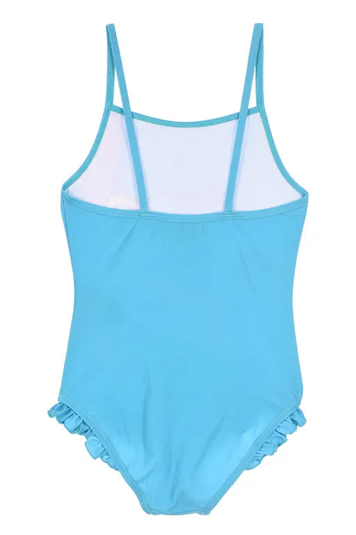 Stitch Badpak Meisjes Blauw – Zomer Print – Officiële Licentie