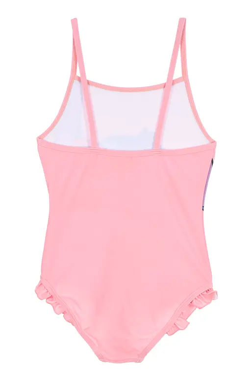 Stitch Badpak Meisjes Roze – Zomer Print – Officiële Licentie