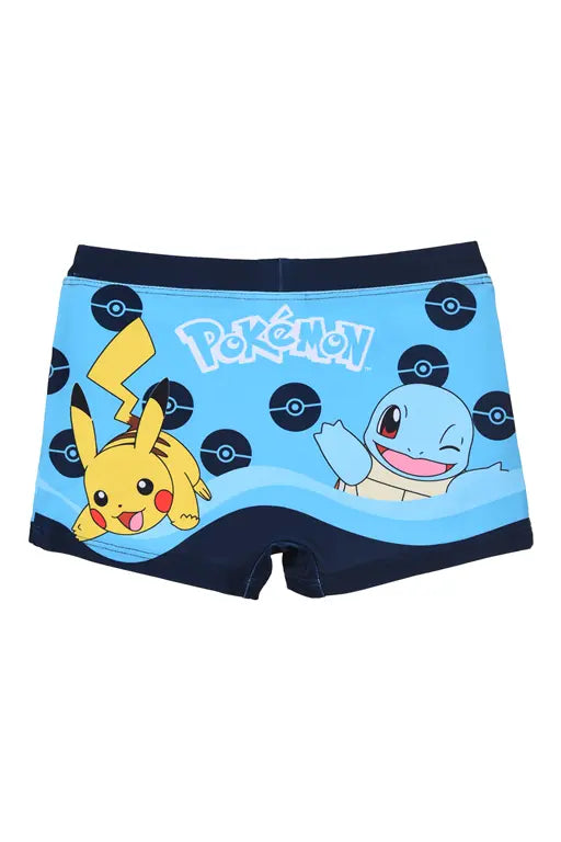 Pokémon Zwemboxer Jongens Blauw – Pikachu & Friends – Officiële Licentie