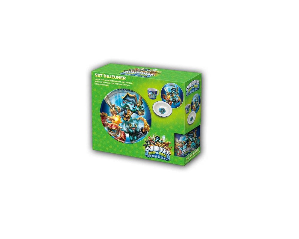 3-teiliges Frühstücks-/Mittagessenset Skylanders Swap Force (Keramik)