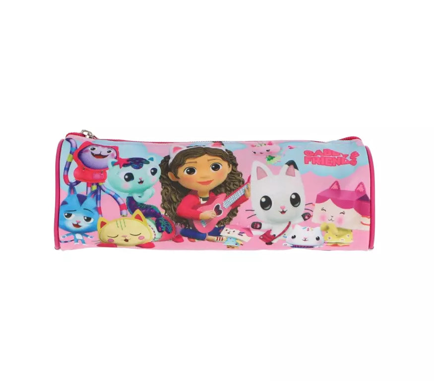 Gabby’s Dollhouse Etui – Kleurrijke Kattenprint, 23x8 cm, Lichtgewicht & Duurzaam