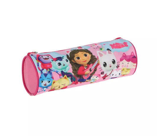 Gabby’s Dollhouse Etui – Kleurrijke Kattenprint, 23x8 cm, Lichtgewicht & Duurzaam