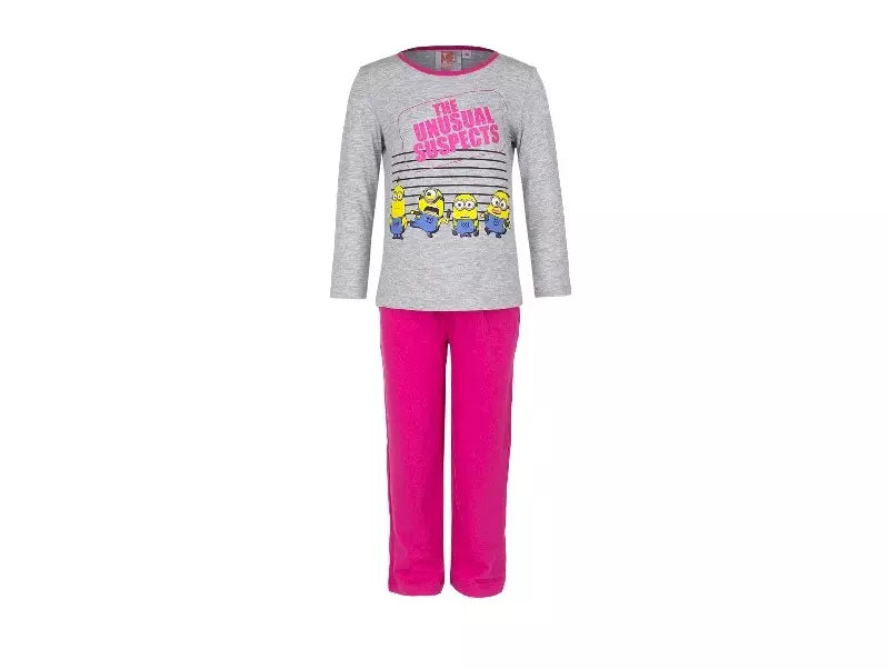 Minions Fleece-Pyjama – Grau