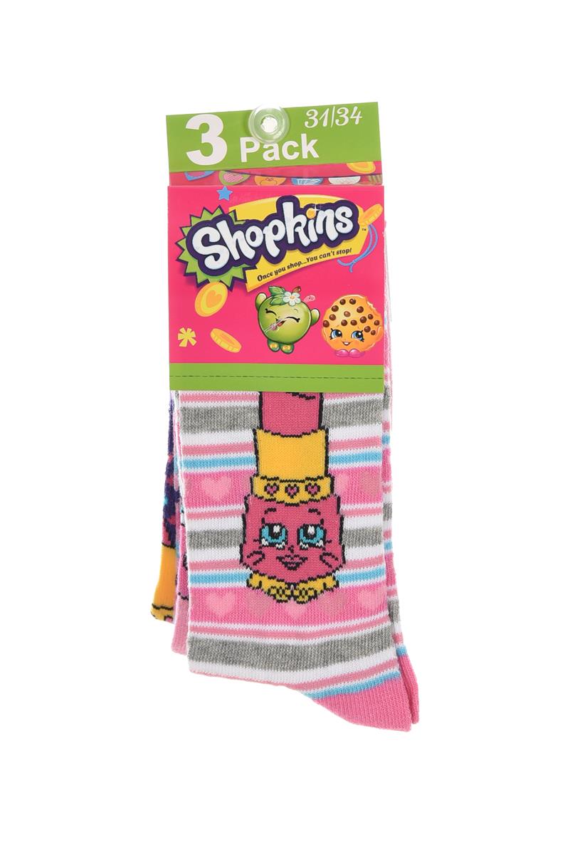 3 paires de chaussettes Shopkins
