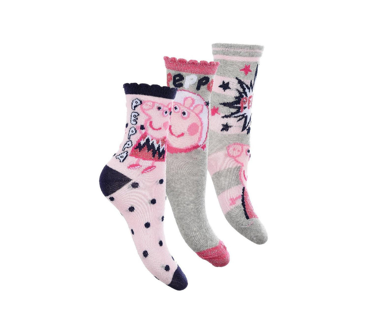 3 paar sokken Peppa Pig
