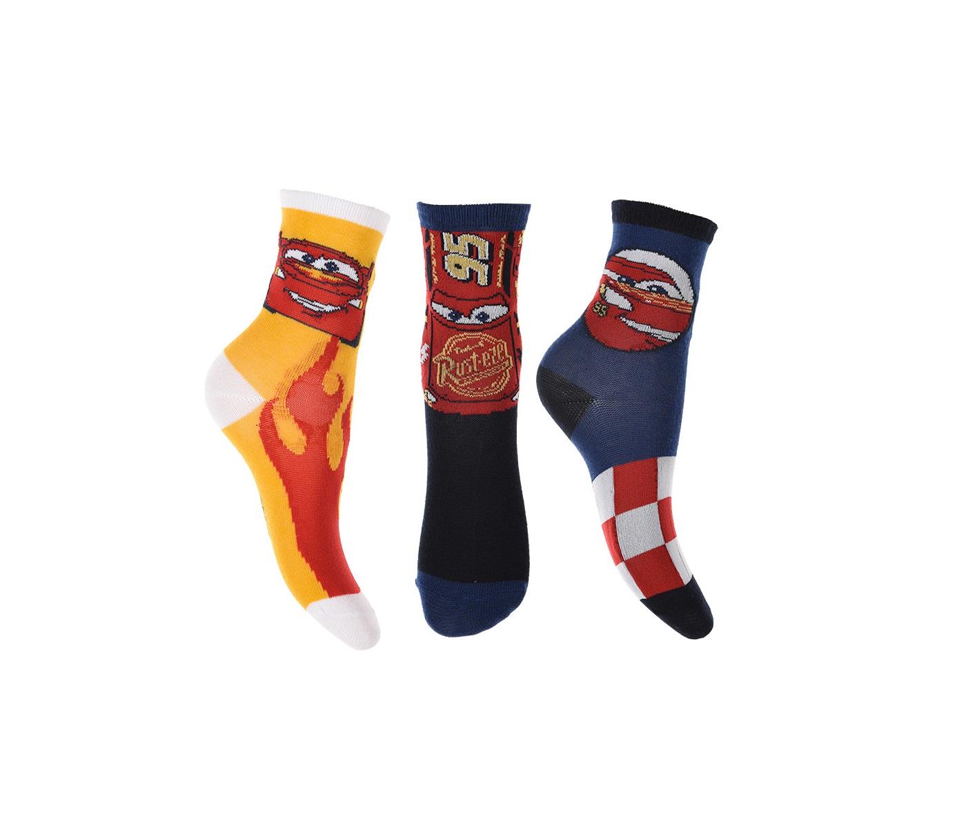3 paires de chaussettes Disney Cars