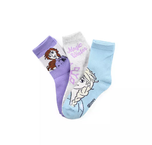 Disney Frozen Sokken – 3 Paar – Elsa & Anna – Kinder Sokken – Maat 23/26 t/m 31/34