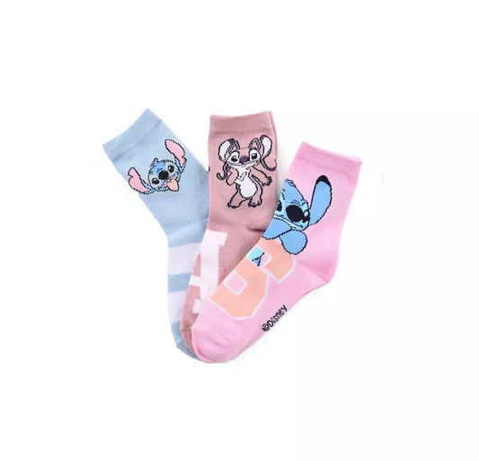 Disney Stitch Sokken – 3 Paar – Kinder Sokken – Stitch & Angel – Maat 23/26 t/m 31/34
