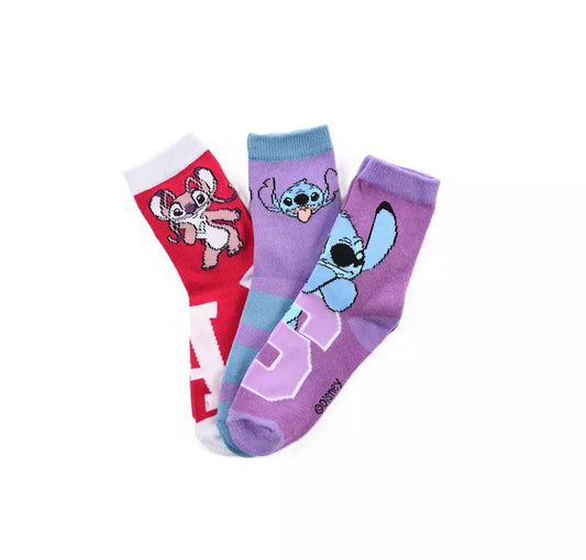 Disney Stitch Sokken – Kinder Sokken – Stitch & Angel – 3 Paar – Maat 23/26 t/m 31/34