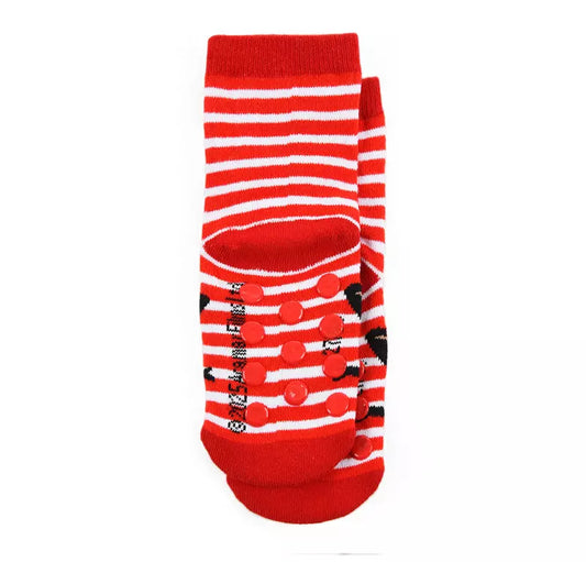 Bing Bunny Antislip Sokken – Rood/Wit Gestreept – Maat 19/22 t/m 27/30