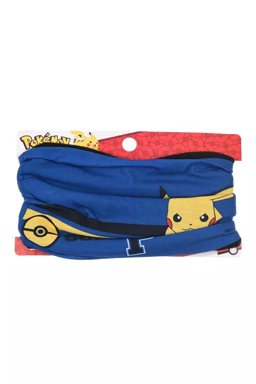 Pokémon Colsjaal – Blauw/Zwart – Pikachu – Met Fleecevoering – One Size