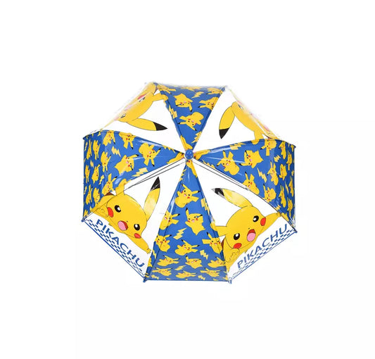 Pokémon Kinderparaplu – Pikachu – Doorzichtig Blauw – 72 cm – Officiële Licentie