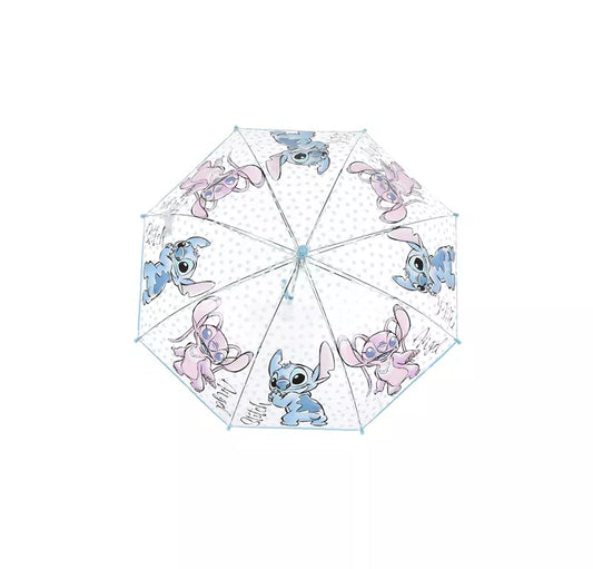 Disney Stitch & Angel Kinderparaplu – Doorzichtig – 72 cm – Officieel Product