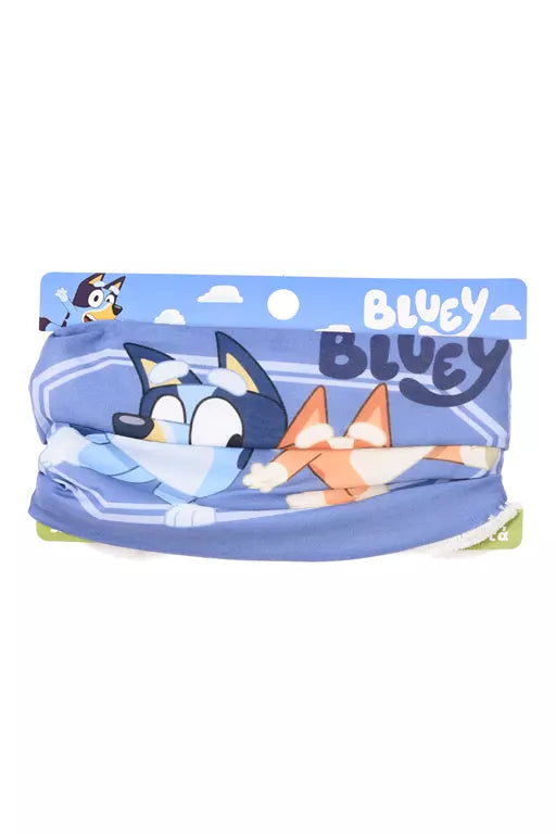 Bluey Colsjaal – Kindercolsjaal met Blauwe Fleece – One Size – 3-6 Jaar