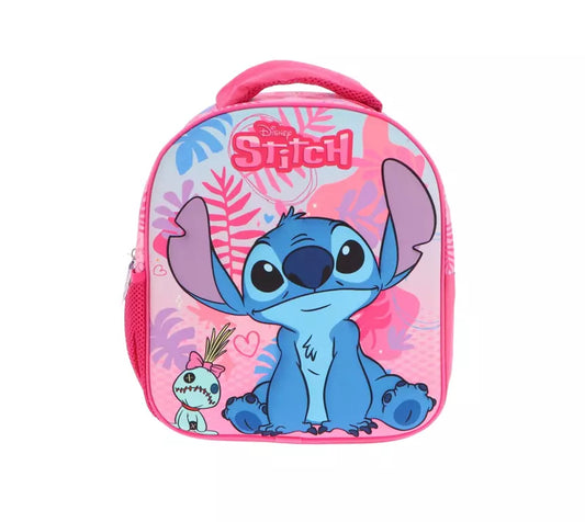 Disney Stitch 3D Rugzak Roze – Met Scrump – Kinder Rugtas 30x26x10 cm – Officiële Licentie
