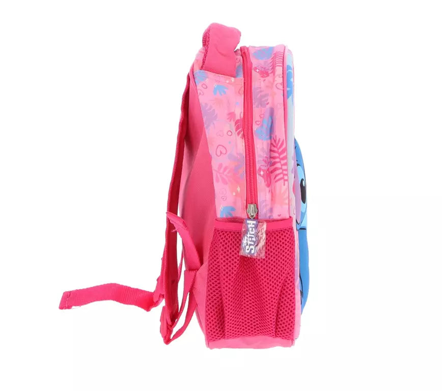 Disney Stitch 3D Rugzak Roze – Met Scrump – Kinder Rugtas 30x26x10 cm – Officiële Licentie