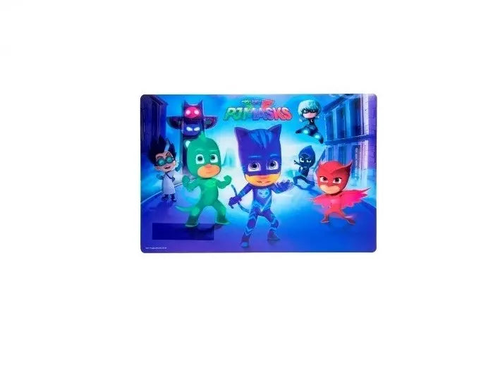 PJ Masks 3D Placemat – Set van 2 – 42x28 cm – Kunststof – Kinderplacemats