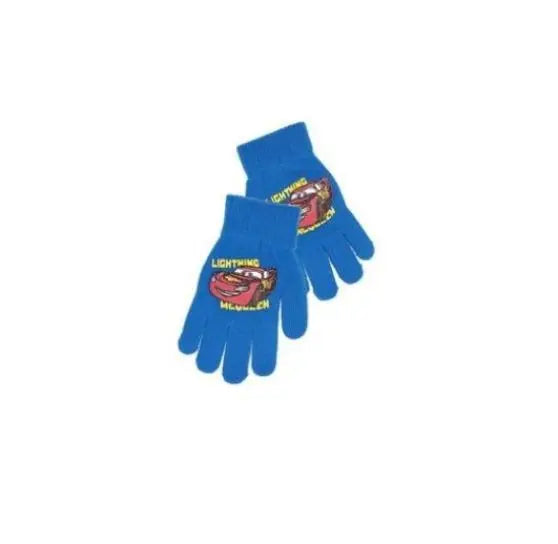 Blauwe Disney Cars kinderhandschoenen met Lightning McQueen, warm en comfortabel, geschikt voor kinderen van 3-6 jaar.